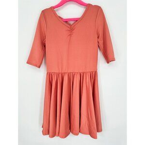 Dotdotsmile Girls Dress Size 5/6 Solid Salmon New with Tags